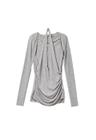CONVERTIBLE BOLERO TOP, GRAY