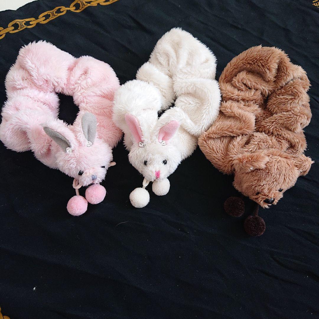 スイマー購入もこもこシュシュ