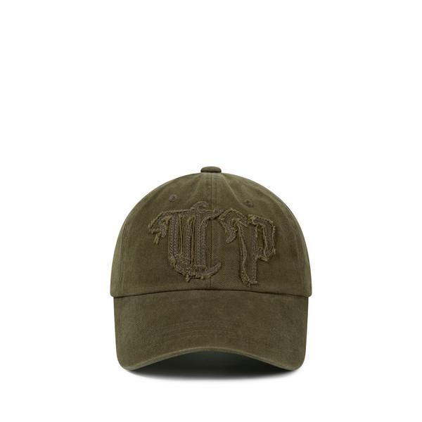Gothic Patch Washed Ball Cap - Khaki