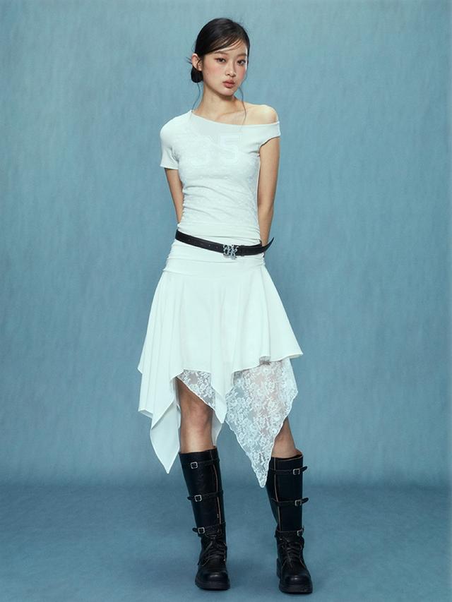 ★韓国人気★DRYROSE★PETAL LACE SK KR Rose Lace with Scallop Edges - Sold by the Yard or Roll