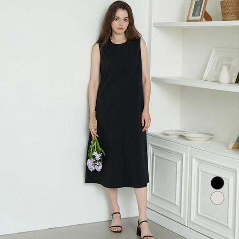 ELLE PARIS 여성용 베이직 민소매 원피스