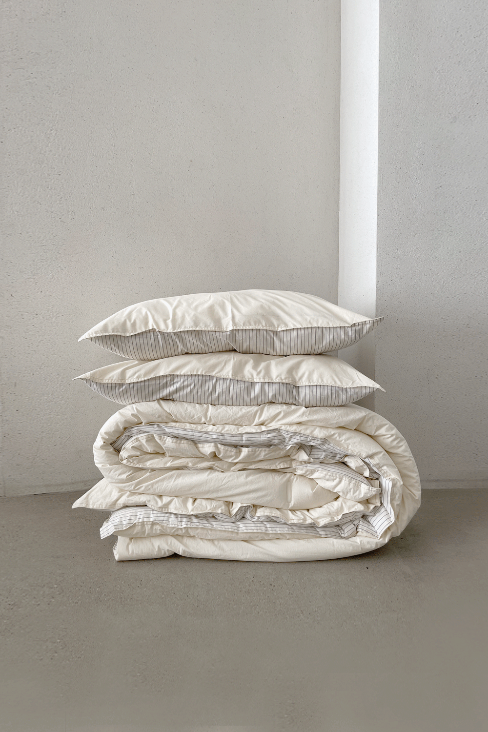 라인 컴포터 - 아이보리 / line comforter