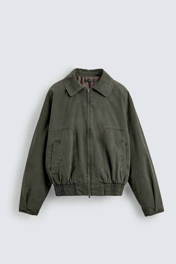 워시드 퀼팅 재킷