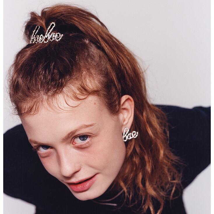 CZ Baebae Hair Slide (black)