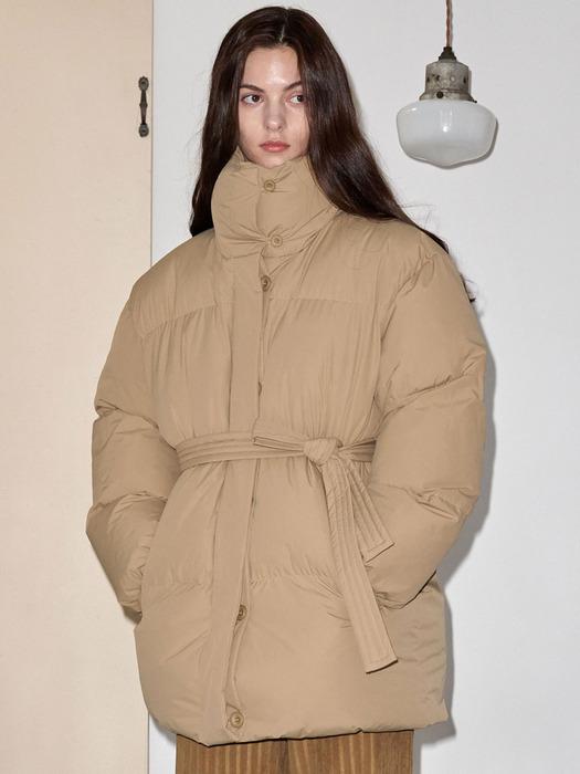 HIGH NECK BELTED PADDING CM