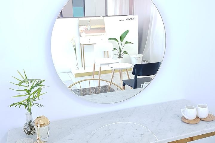 노프레임 원형 거울 650x650