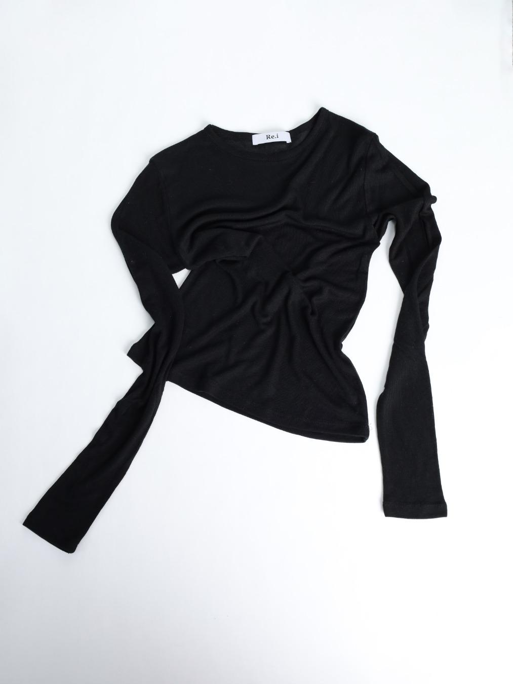 레이어드 텐셀 슬리브 - BLACK