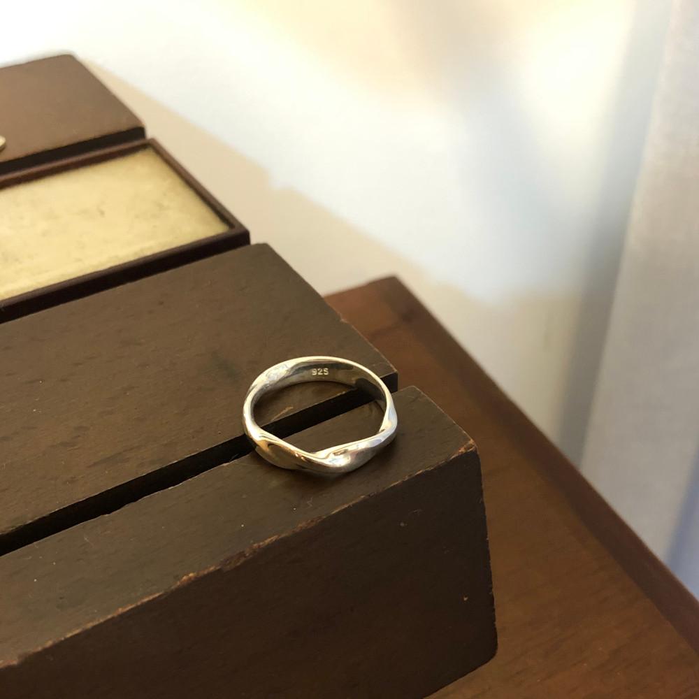 soft wave ring 꼬임은반지 각인커플링 실버우정링 엄지반지