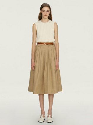 BOROMWAT Flared skirt (Beige)
