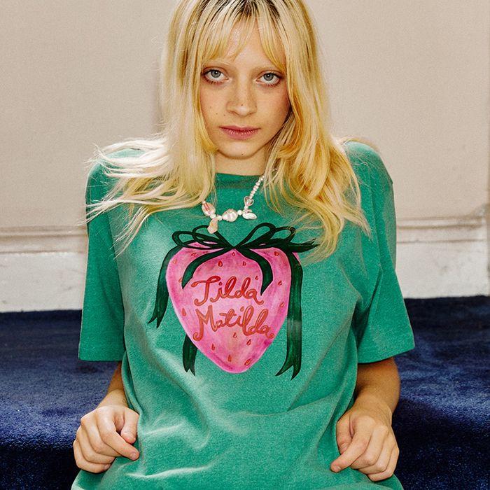 Tilda Strawberry T-shirt_green