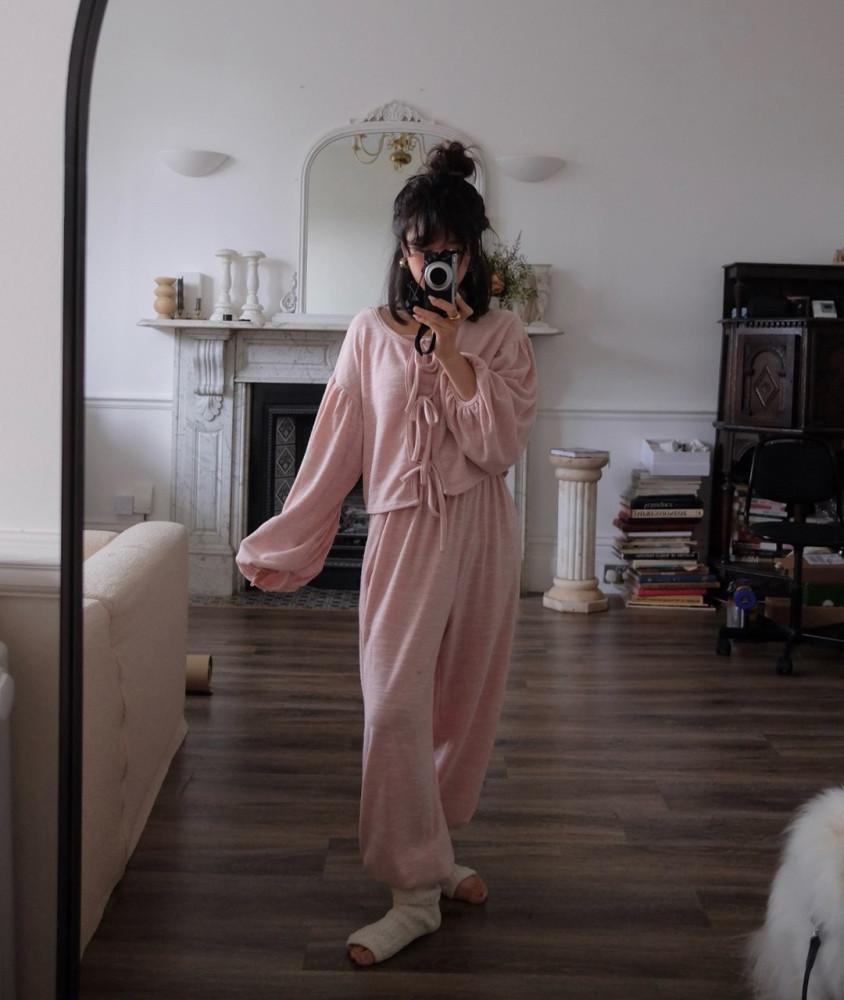 파스텔핑크 3피스 리본세트