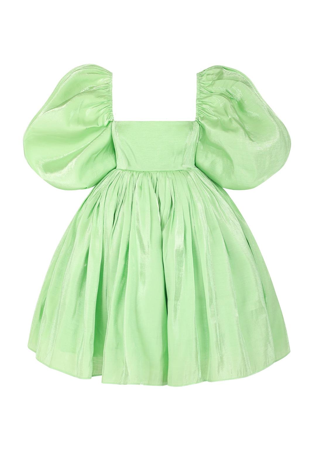 The Avocado Recycled Puff Dress - XXS
