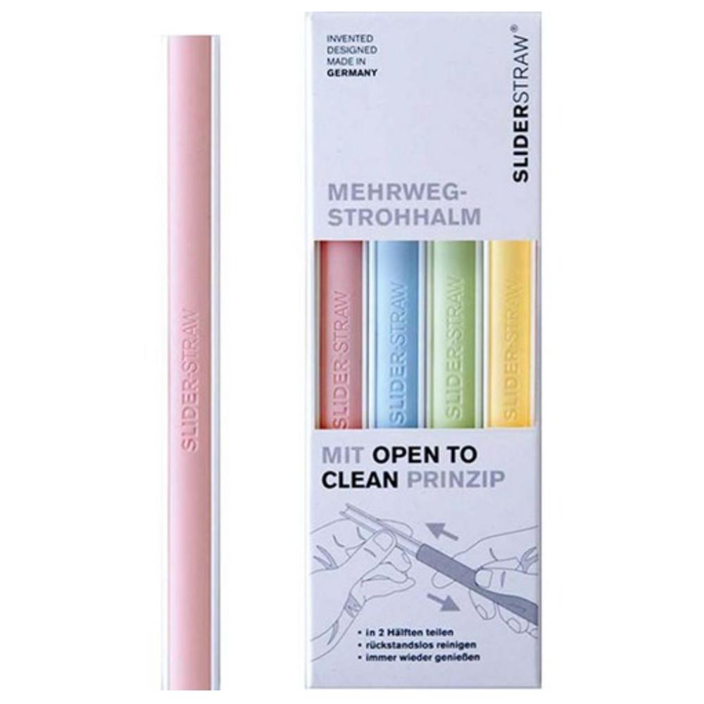 슬라이드 스트로우 빨대 리유저블 다회용 슬라이딩 분리 빨대