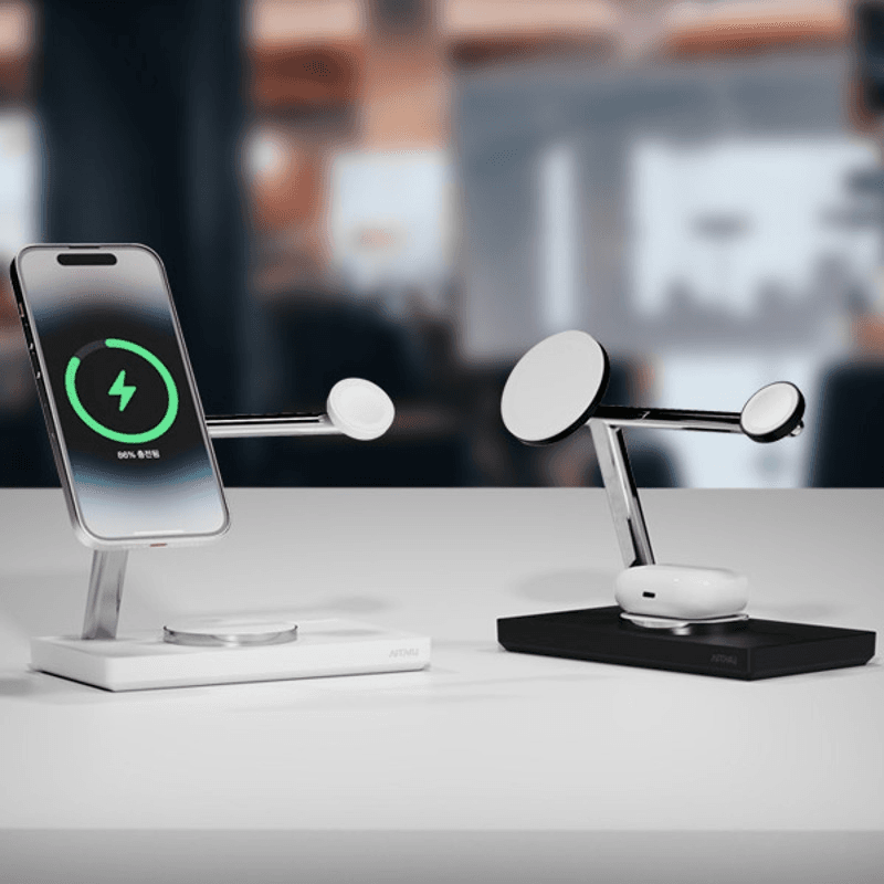 3in1 애플 MFM 듀얼 맥세이프 고속 무선 충전기 MC410