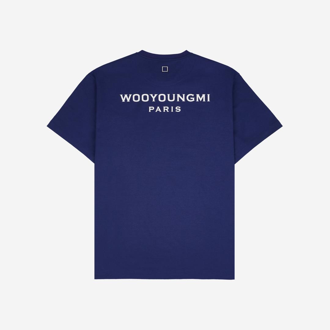 Wooyoungmi Cotton Back Logo T-Shirt Navy - 24SS