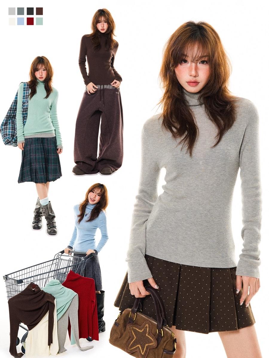 YOUNG STAGE High-neck Knit Base Top (8color)