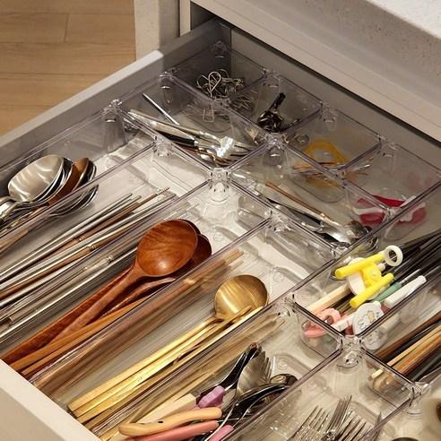 릿띵비엘 투명 서랍 정리함 싱크대 서랍정리 트레이, (6호) 15.2 ..., 1개 - 건조대/진열대/정리대 | 쿠팡