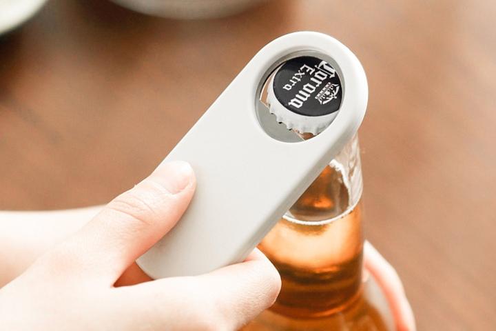 라운드 화이트 냉장고 자석 병따개 미니멀 마그넷 오프너