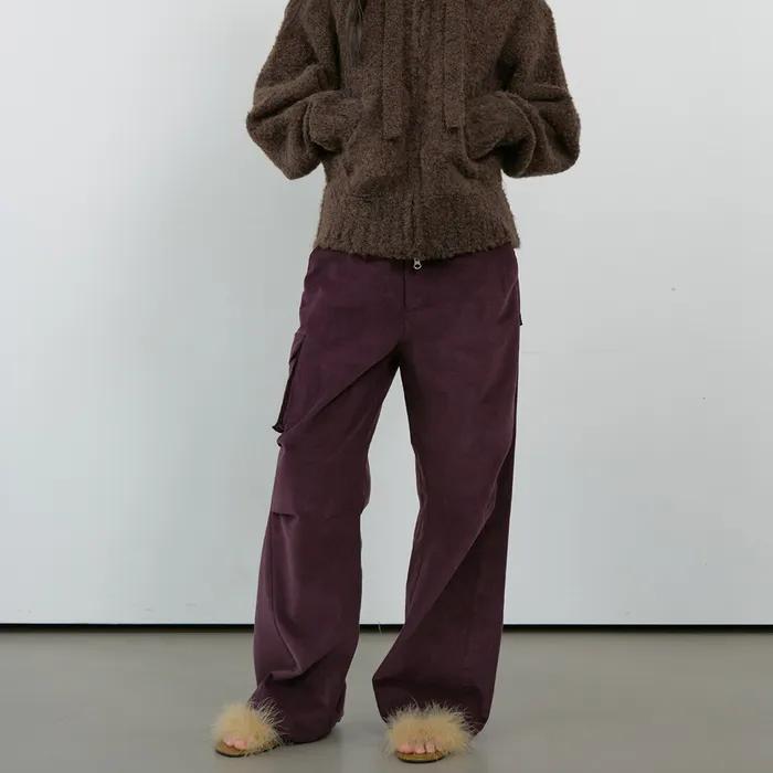 CORDUROY CARGO PANTS_PURPLE