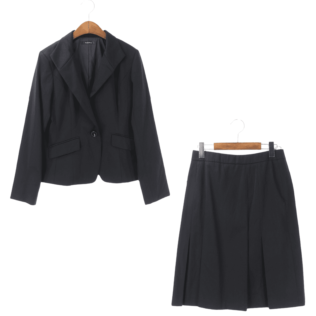 JPN VINTAGE  폴리에스터 혼방 세트(상의+치마) (WOMEN 11)