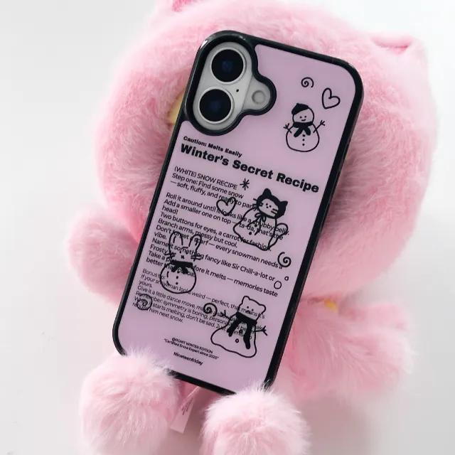 [+갤럭시] Snowman Recipe 맥세이프 에폭시 케이스