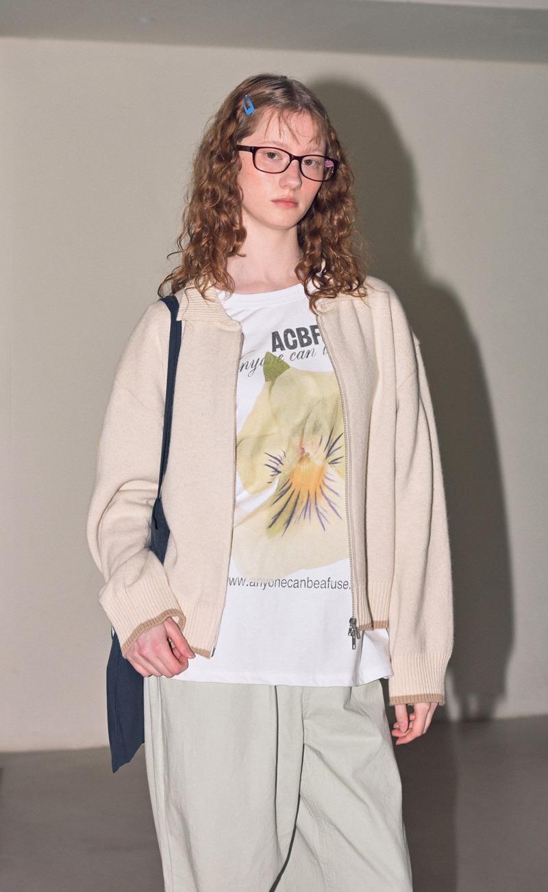 보엠 투웨이 집업 가디건 / ivory