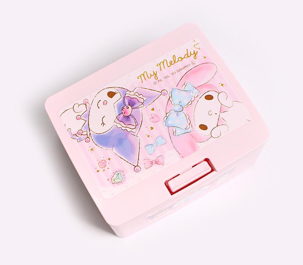 (뉴디자인추가)산리오 시나모롤, 마이멜로디&쿠로미 미니 수납함 원터치 케이스