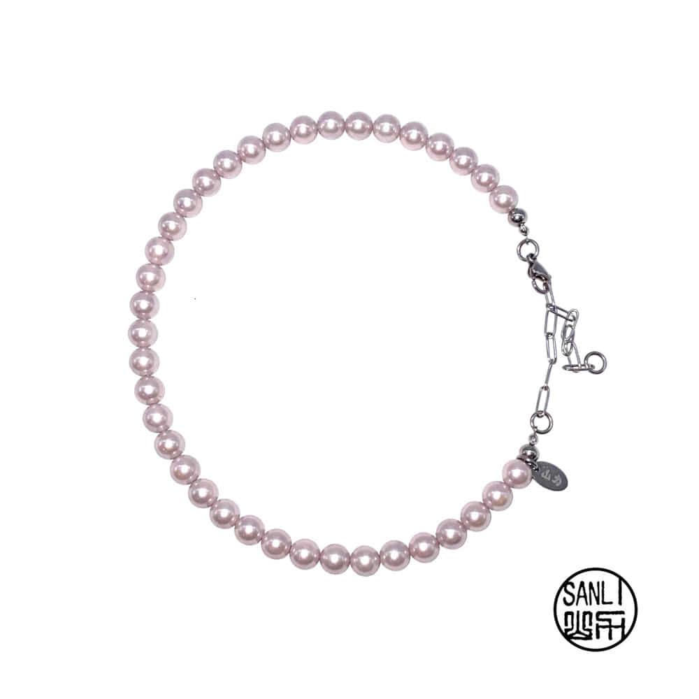 Sanli Pink pearl choker