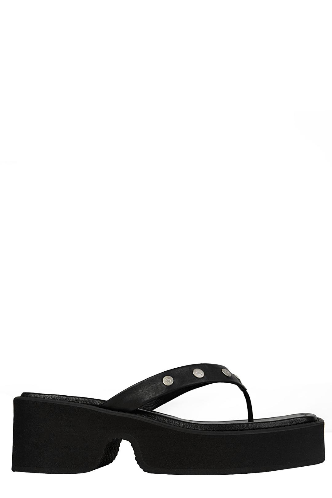 STUD FLIP FLOPS / BLACK