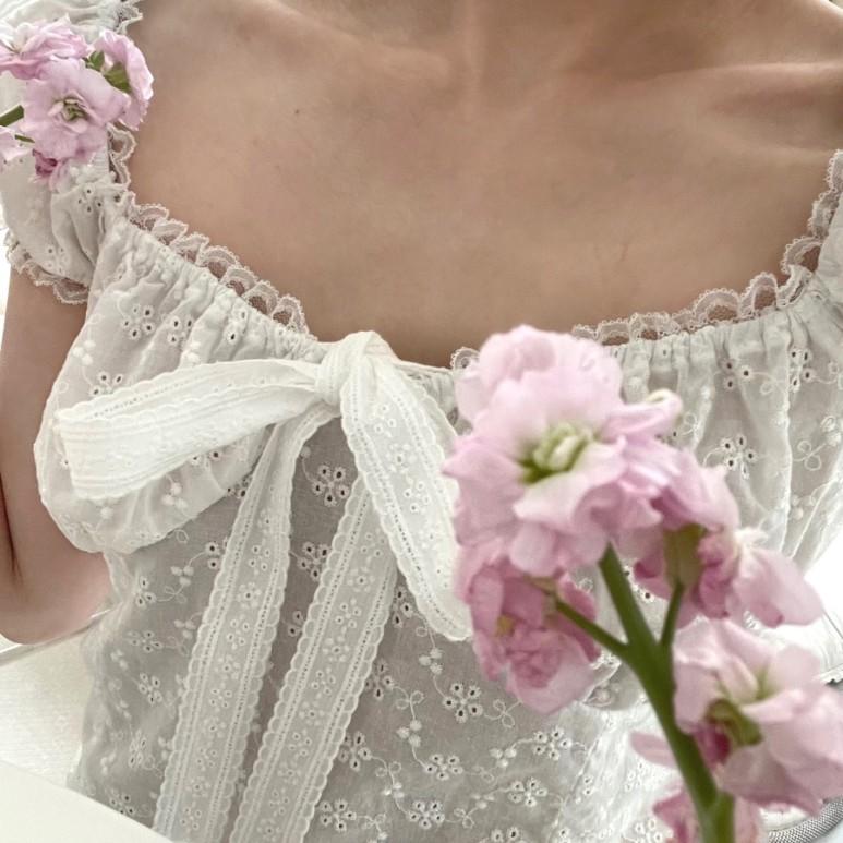 (ping's made♡) 02 Flower garden blouse