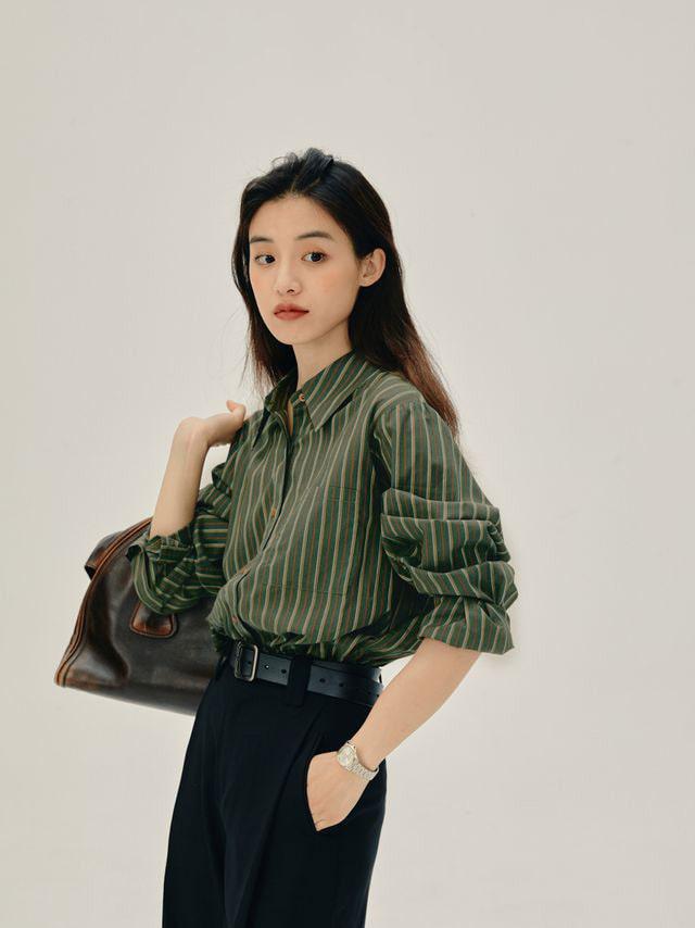 SHYSHYWORK 루즈핏 패턴 셔츠 (2 컬러)