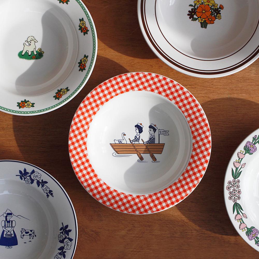 1537 샐러드 파스타그릇 플레이팅 접시 파스타 볼 (5종)