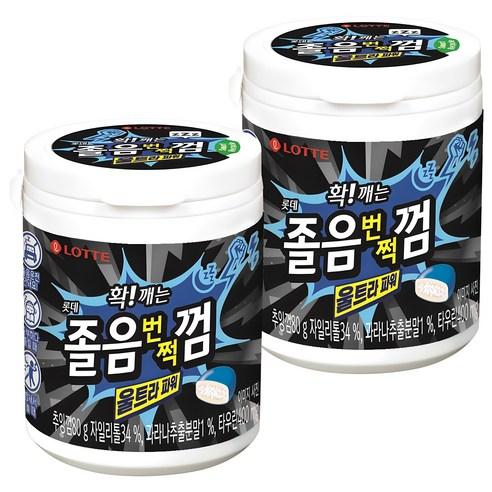 롯데웰푸드 졸음번쩍껌 울트라파워, 80g, 2개 - 일반껌 | 쿠팡