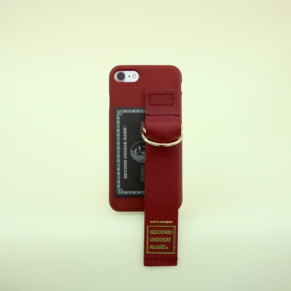 SUN CASE LEATHER CARD BURGUNDY