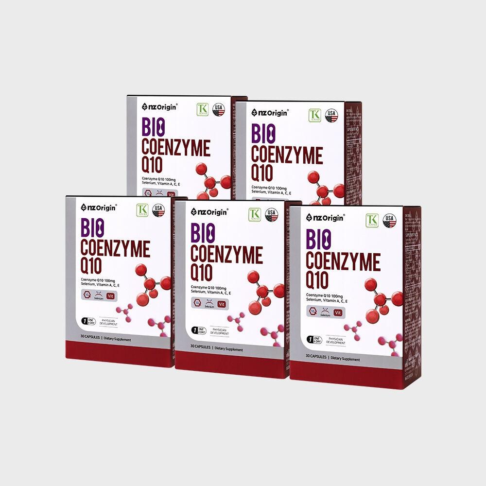 바이오 코엔자임큐텐(750mgx30캡슐) X 5통/코엔자임Q10/CO-Q10/COENZYMEQ