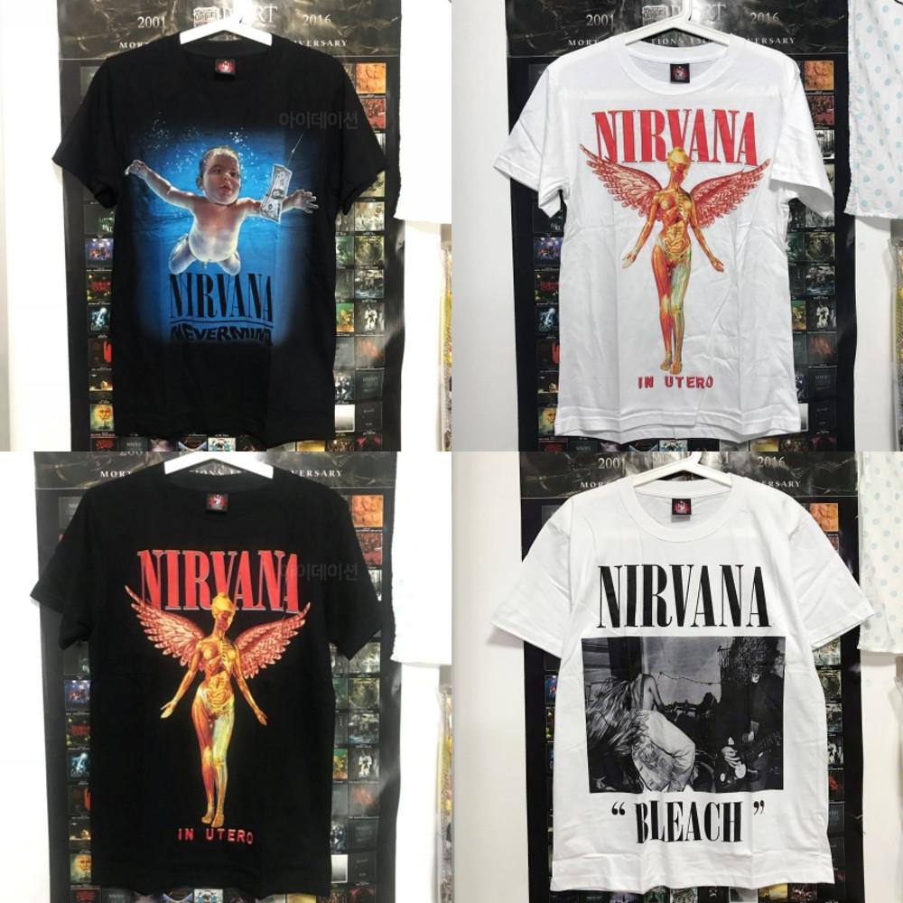Nirvana 너바나 티셔츠 커트 코베인 락 밴드 니르바나