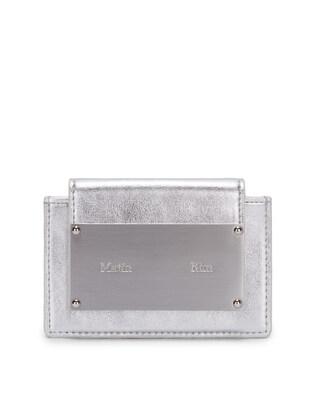 ACCORDION WALLET IN SILVER