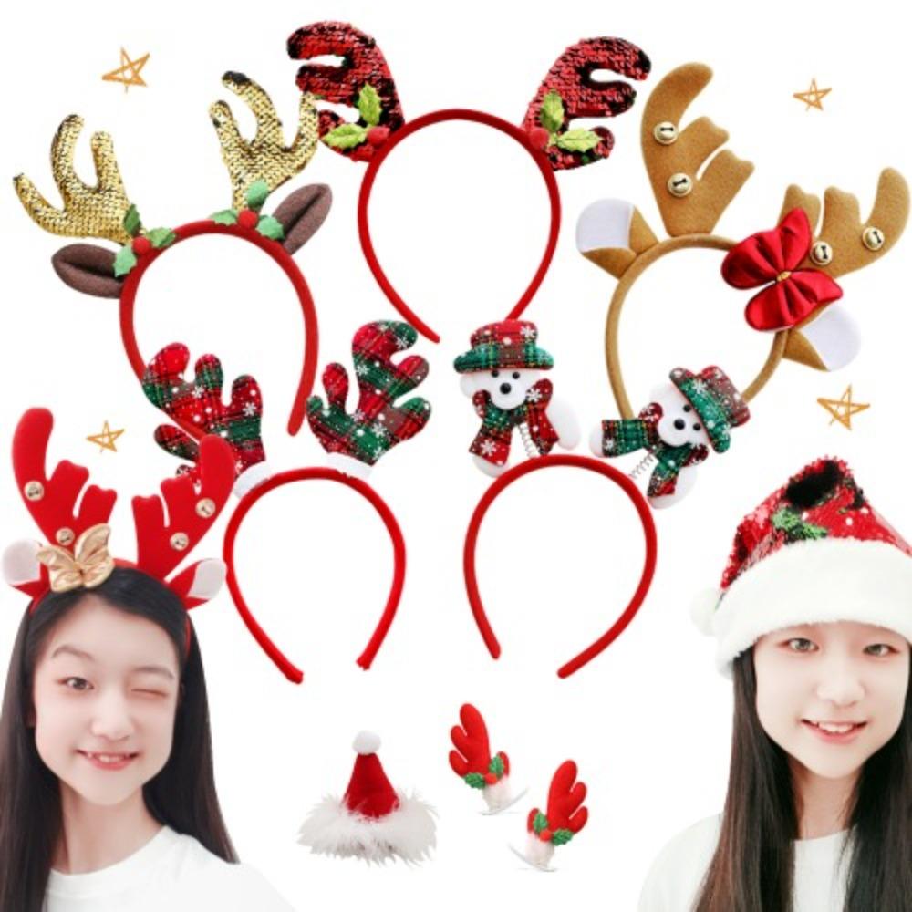 크리스마스 루돌프머리띠/산타모자/루돌프코 파티용품