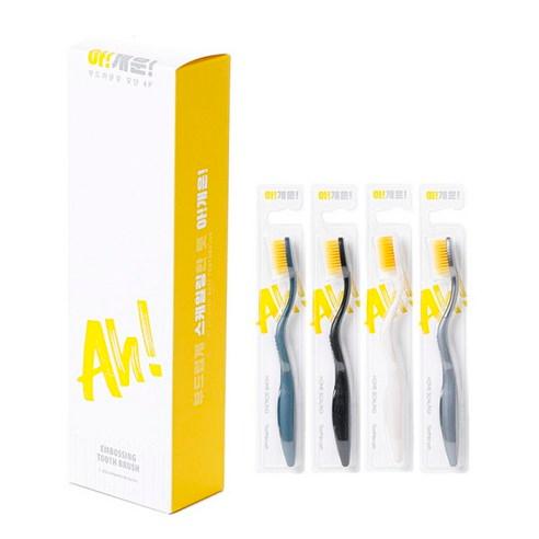 아개운 부드러운모 칫솔 4종 세트, 4개입, 1세트 - 칫솔 | 쿠팡