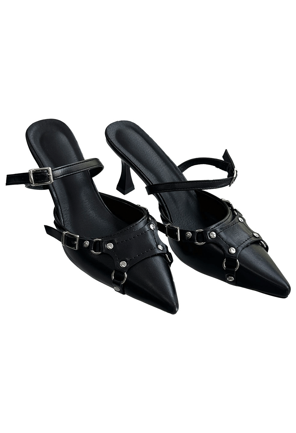 y2k slingback chain heels