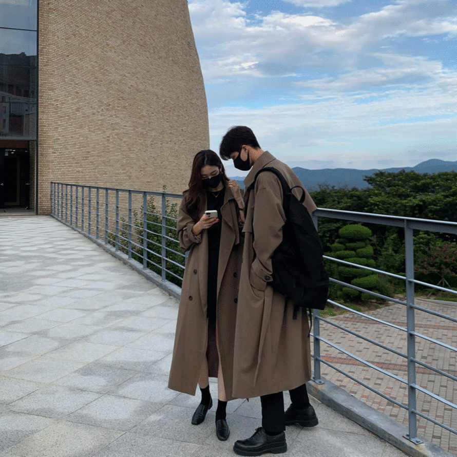룩 세인트 베이직 트렌치코트
