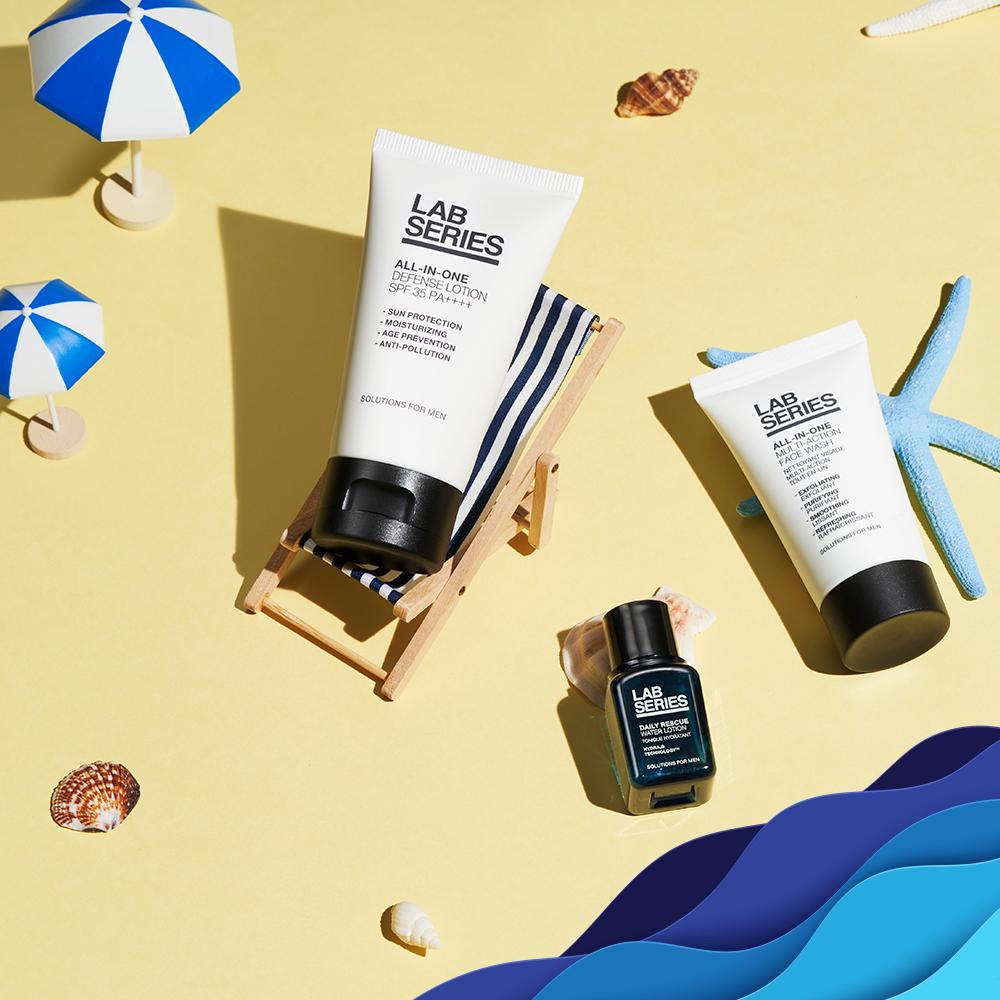 [선물포장] "여름엔 필수" 남성 선크림 올인원 디펜스 로션 SPF35 PA++++ 세트