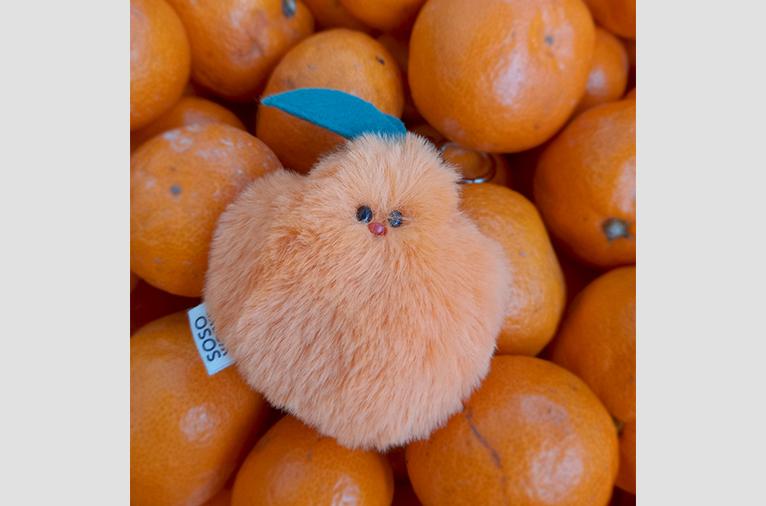 [소소웍스] 제주 작은 조각들 키링 - 한라봉