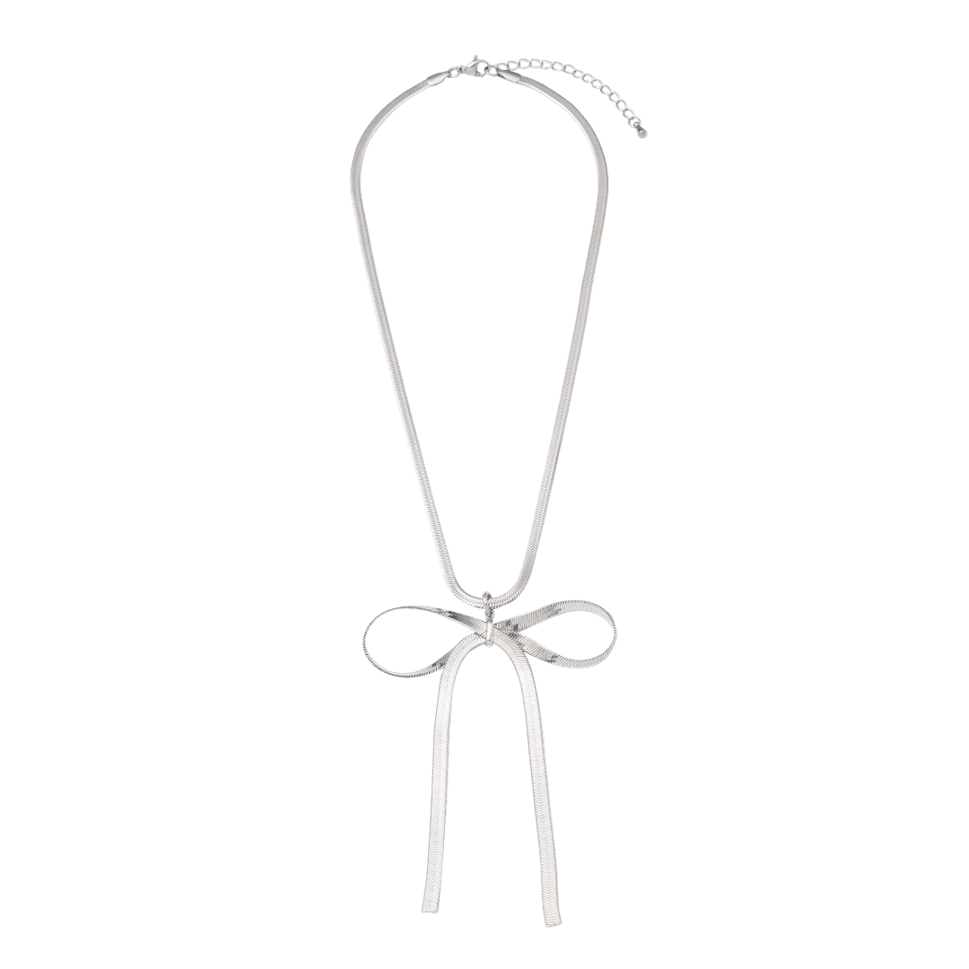 For Appeal Big Ribbon Pendant Necklace