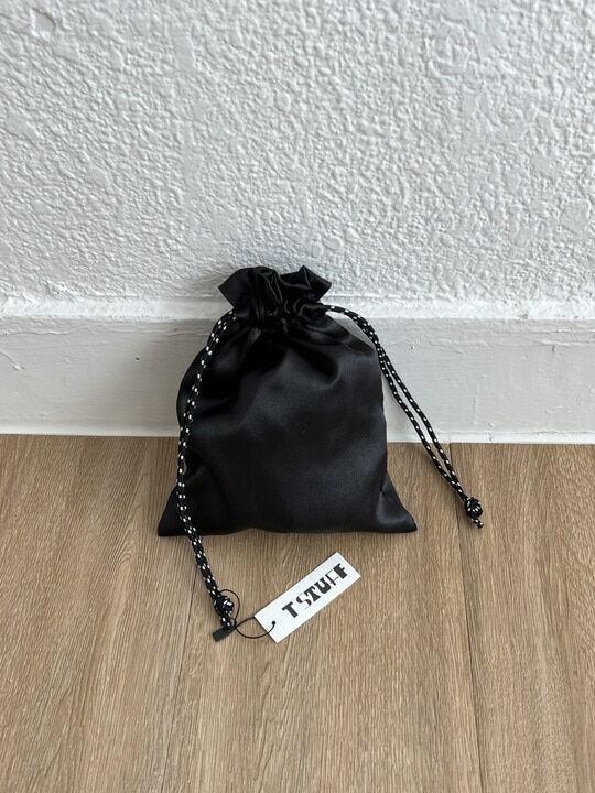 Silky Pouch Black 실키파우치 블랙 새틴 미니파우치