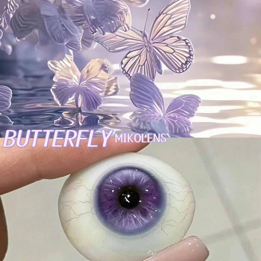 Purple Butterly 14.5mm Contact Lenses(6 months wear)