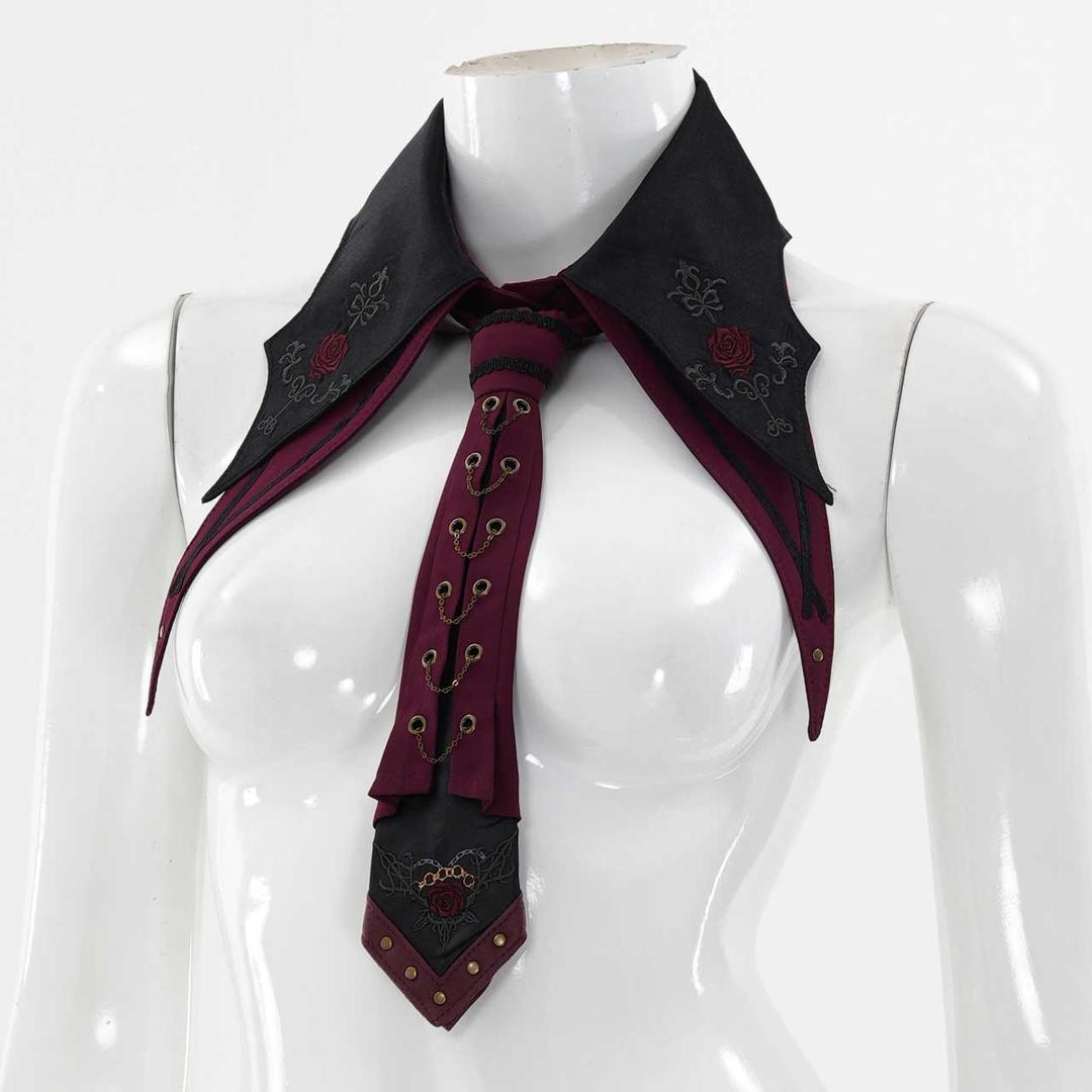 Spring Rose Carol 衿付きネクタイ