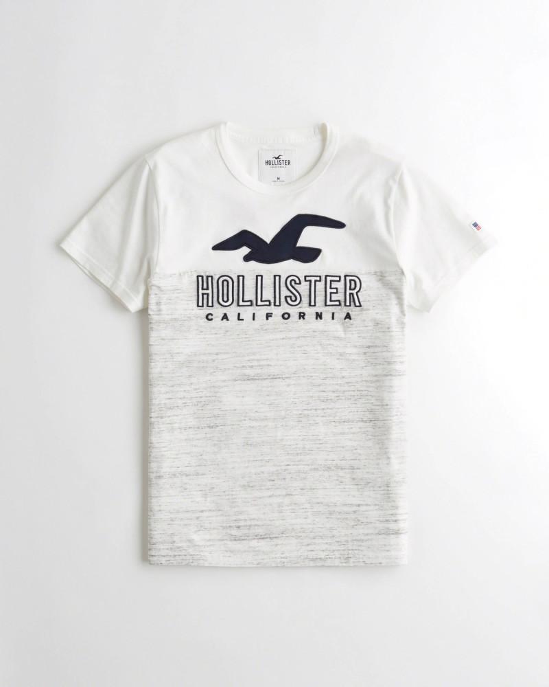Hollister logo graphic tee deals