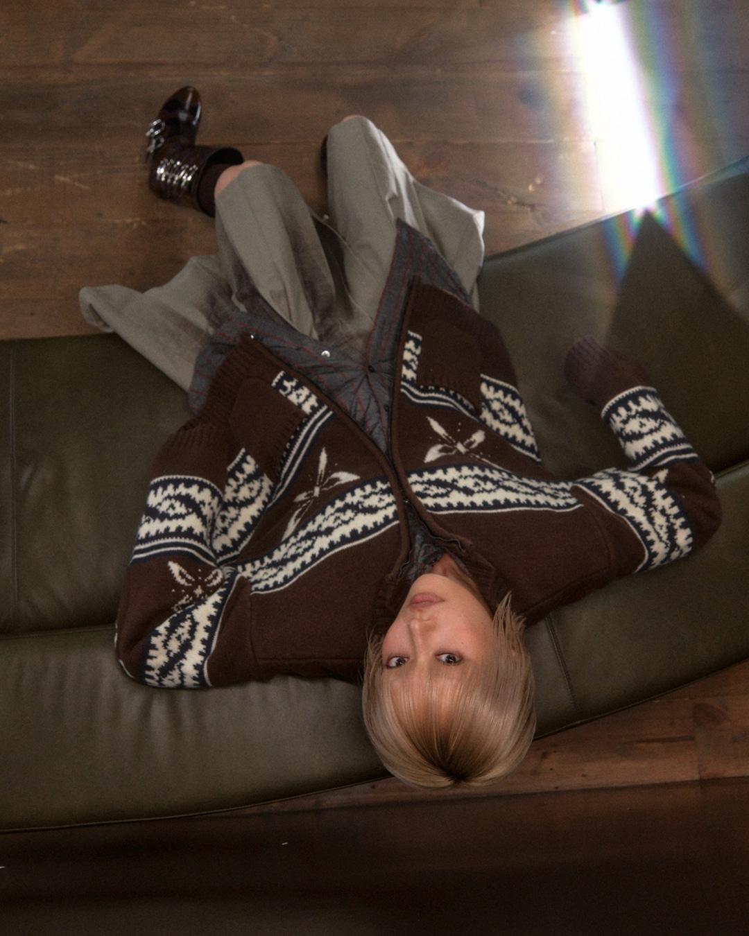 [11/28예약배송] COWICHAN ZIP-UP CARDIGAN JACKET-BROWN