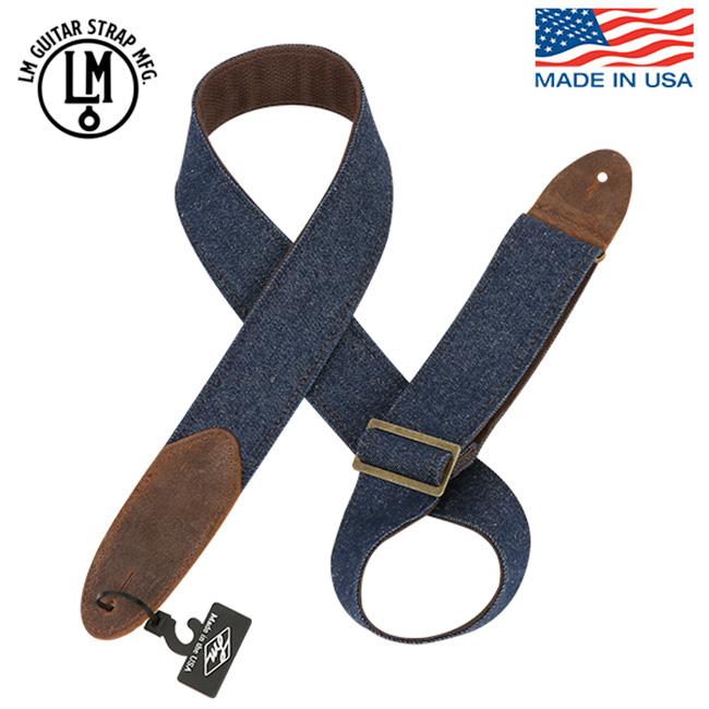 LM Vintage Denim Blue Strap / 기타 & 베이스용 스트랩 (D-1 BL)